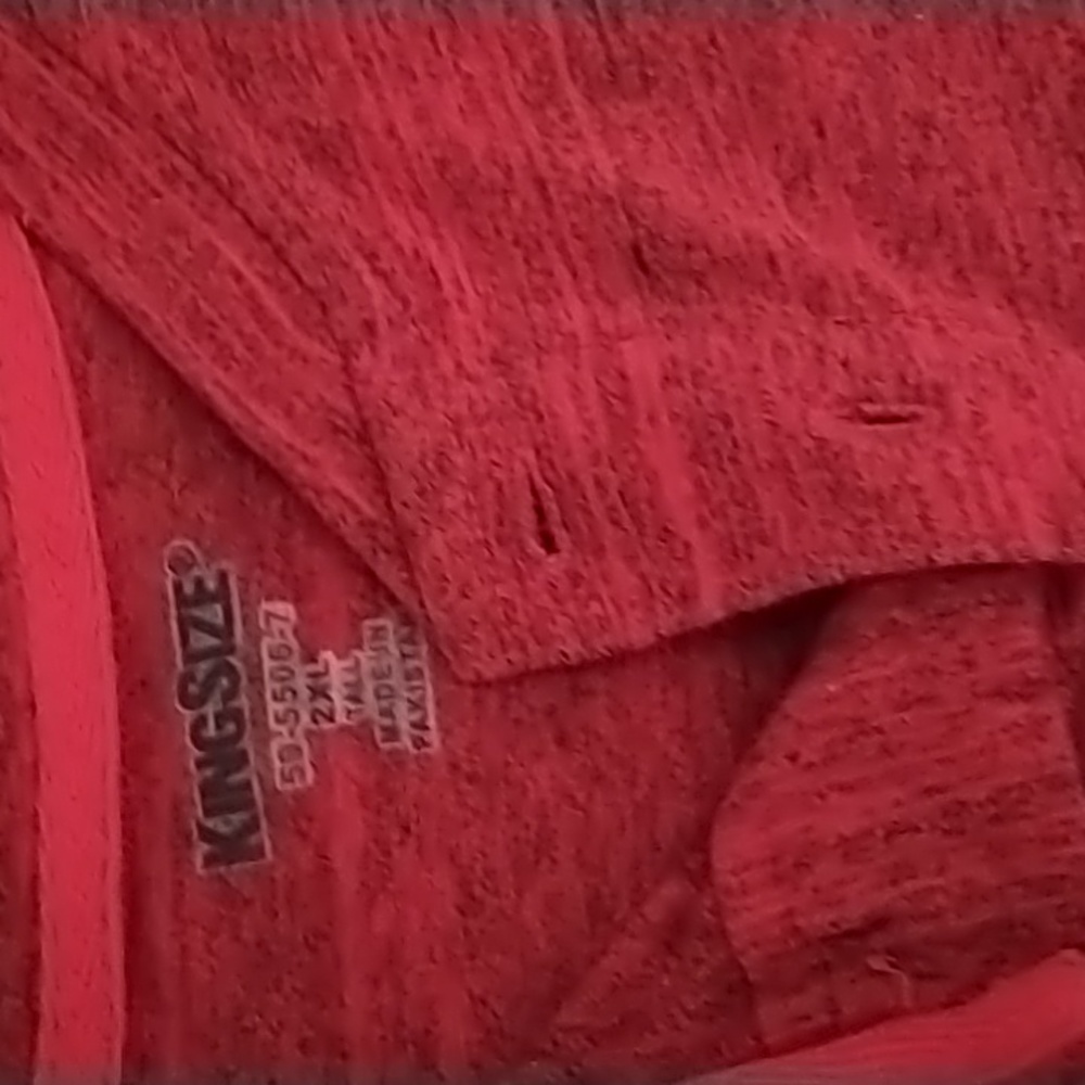 Men Red light weight short sleeve shirt